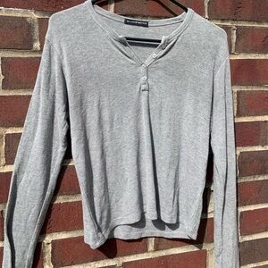 BRANDY MELVILLE grey long sleeve
